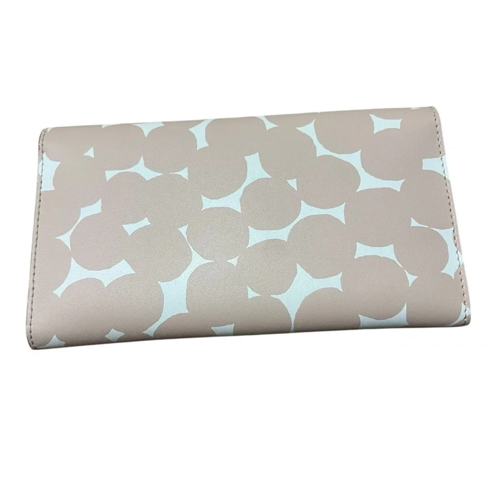 KATE SPADE Mollie Putnam Splodge Cyra Dot Large Flap Wallet